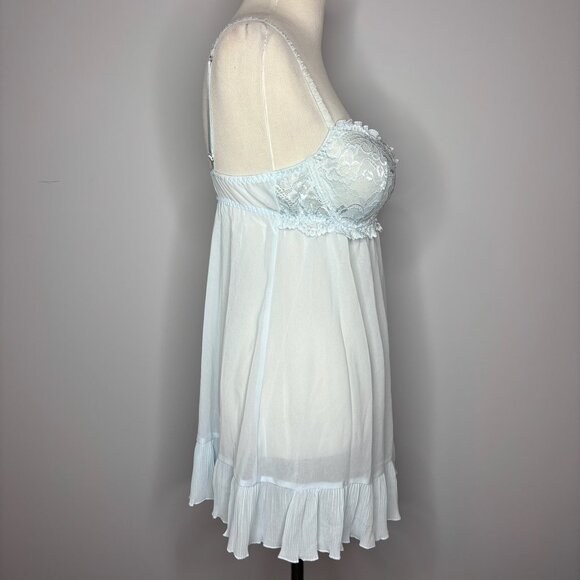 Seductive Wear by Cinema Etoile - Blue Babydoll Lingerie - Picture 3 of 4